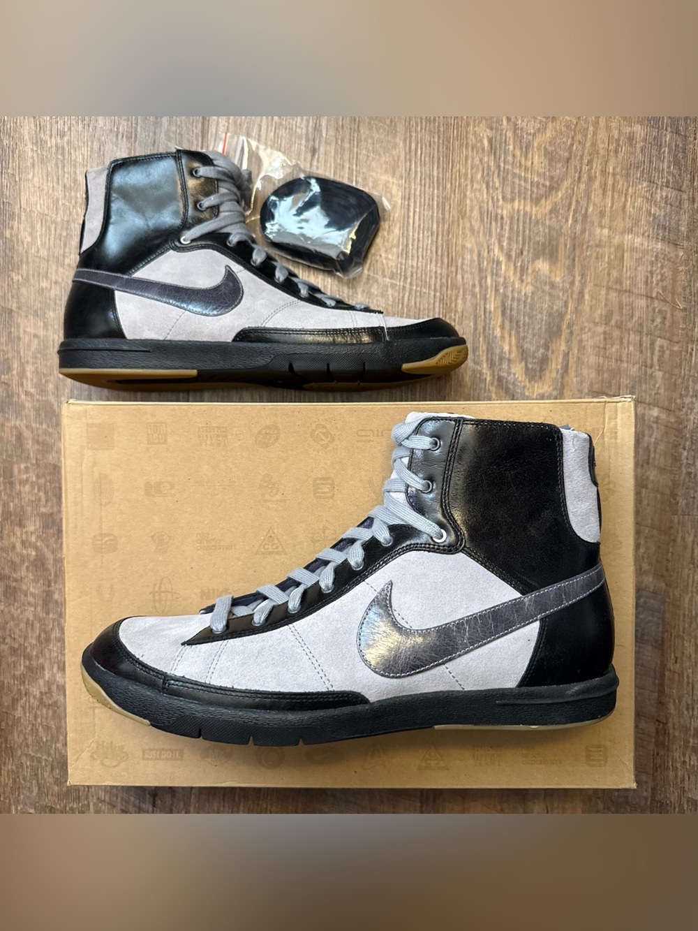 Nike Blazer Mid Premium PRM QS Black Noir Wmns Women’s Size 10.5 Sneakers Shoes